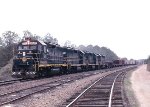 Seaboard Coast Line GP40-2 #1642, GP40's 1559 & 1521, and GP40-2 #1655 lead Atlanta bound train #322 